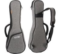 Rocktile Housse pour Ukulélé Soprano, gigbag Gris avec Rembourrage 1 cm, Poche extérieure rembourrée, Dimensions intérieures Max 55x19x7 cm.