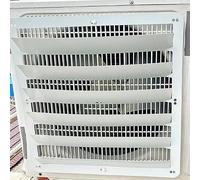 Housse pour unité de climatisation extérieure - Déflecteur climatiseur | En acier inoxydable pour dissipation la chaleur | Pare-vent anti-soufflage direct | Grilles défense(Square,45*45cm)