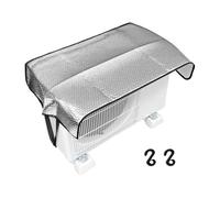 Housse pour unité extérieure de climatiseur - Grand panneau d'isolation thermique - Imperméable - Avec crochets - Dessus anti-gouttes - Économie d'énergie - Facile à installer et à enlever - 1 housse