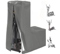 Housse pour Vélo Elliptique,Coupe-Vent Bâche de Protection pour Vélo d'appartement Elliptique, Imperméables Baches de Couverture pour Crosstraine Appareil d'exercice (Size:87 * 51 * 153cm,Color:Gris)