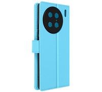 Housse pour Vivo X90 Pro support vidéo portefeuille simili cuir Bleu