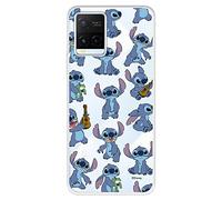 Housse pour Vivo Y21S officielle Disney Lilo & Stitch Patron transparente pour protéger votre téléphone portable Coque pour Vivo Y21S en silicone souple avec licence officielle Disney