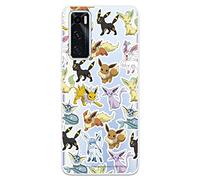 Housse pour Vivo Y70 Officiel Pokemon, Evolutions Eevee pour protéger votre téléphone portable Coque en silicone souple avec licence officielle Pokémon