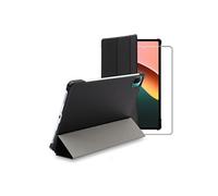 ebestStar Coque Xiaomi Pad 5 / Pad 5 Pro (2021) – Etui PU rabat magnétique + verre trempé, Noir