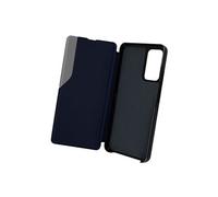 Housse pour Xiaomi Poco M4 Pro 5G et Redmi Note 11S 5G Fenêtre Support Vidéo Bleu Nuit