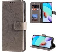 Housse pour Xiaomi Poco M4 Pro 5G/Redmi Note 11S 5G Mobile Cover Flip Case Mandala Grey Grey