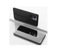 Housse pour Xiaomi Poco X5 Pro 5G / Redmi Note 12 Pro 5G - etui coque portefeuille clear view + film ecran - NOIR -