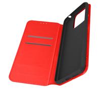 Housse pour Xiaomi Redmi 10C Clapet Portefeuille Fonction Support Vidéo rouge