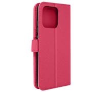 Housse pour Xiaomi Redmi 12C support vidéo portefeuille simili cuir rose