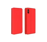 Housse pour Xiaomi Redmi 9A Folio Portefeuille Fonction Support Rouge