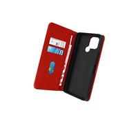 Housse pour Xiaomi Redmi A1 et A2 Clapet Portefeuille Fonction Support Vidéo rouge