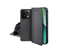 Housse pour Xiaomi Redmi Note 13 Pro 5G / Poco X6 5G - etui coque pochette portefeuille + verre trempe - NOIR MAGNET -