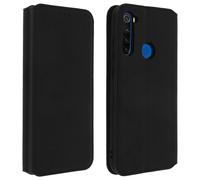 Coque et étui téléphone mobile Avizar Housse Xiaomi Redmi Note 8T Etui Portefeuille Fonction Support - Noir