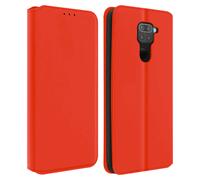 Housse pour Xiaomi Redmi Note 9 Étui Folio Portefeuille Fonction Support Rouge