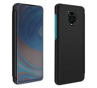 Housse pour Xiaomi Redmi Note 9S/Note 9 Pro/9 Pro Max Clapet Translucide Support Noir