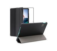 ebestStar – Coque pour Xiaomi Redmi Pad – Étui Slim PU cuir, Rabat magnétique, Noir + Verre trempé