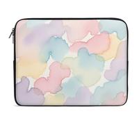 Housse professionnelle pour ordinateur portable avec impression aquarelle résistante à la décoloration - Étui en néoprène résistant aux chocs pour appareils et tablettes de 10/12/13/15/17 pouces (I
