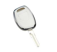 Housse Protection Clé Voiture Coque sans Clé Porte-clés pour Renault pour Twingo pour Clio pour Kangoo pour Master Coques De Clé(Blanc)