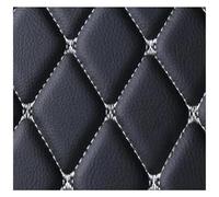 Housse Protection Coffre Voiture Tapis Coffre en Cuir PU pour Jaguar E-Pace XE XEL XF XJ Détails Intérieurs Tous Modèles(Black White)