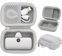 Housse Protection Compatible Avec Iwalk/Veger/Charmast 4800/4500/3350Mah 5000Mah Mini Batterie Externe Chargeur Power Bank(Blanc,Housse Only)