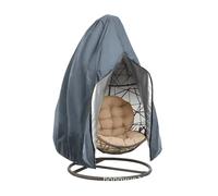 Housse Protection Fauteuil Suspendu Housse de protection for chaise suspendue avec protection UV et protection solaire, imperméable, en rotin, for balançoire de jardin(Grey-B,190x115cm)