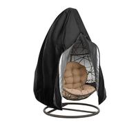 Housse Protection Fauteuil Suspendu Housse de protection pliable for chaise suspendue, imperméable, protection solaire, for balançoire de jardin(Black,210D Single)