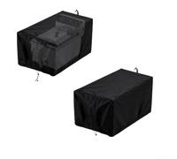 Housse Protection Friteuse Oxford Argenté Résistante(Black 420D:56*30*40cm) | Tissu enduit multi-couches, perles d'eau, blocage UV, garde au sec, pour intérieur argenté durable