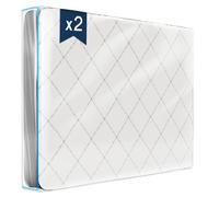 Housse Protection Matelas en Plastique - Lot de 2 - Housse Matelas 90x200 cm (Epaisseur 30 cm) - Housse integrale Matelas - Sac de Stockage, Rangement - Housse Matelas Déménagement