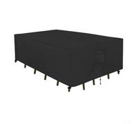 Housse Protection Meuble Jardin 210D Résistante UV Pluie(308 * 138 * 89cm) | Sangles ajustables, boucles de fixation, maintien sécurisé par grand vent, ne s'envole pas