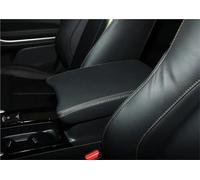 Housse Protection Pour Accoudoir Central Cuir Microfibre Pour Mitsubishi Pour Eclipse Pour Cross 2018-2022(Argent)
