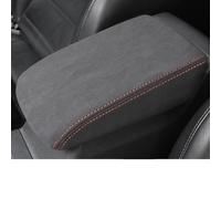 Housse Protection Pour Accoudoir Central Voiture Cuir Suédé Accessoires Intérieurs Pour VW Pour Golf 7 MK7 2012-2019(Suede red)