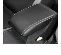 Housse Protection Pour Accoudoir Voiture Coussin Support Pour Boîte Supérieure Mate Pour VW Pour Golf 8 MK8 2020-2025(Black rice)