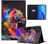 Housse Protection Pour Huawei Mediapad M5 Lite 10.1 Pouces Coque Huawei Mediapad M5 Lite Avec Fentes Pour Cartes Béquille Etui Huawei M5 Lite Tigresse[Coq5193985]