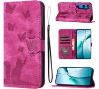 Housse Protection Pour Oneplus Nord Ce4 Lite 5g 6.67 Pouces Matériau En Cuir Pu Coque Oneplus Nord Ce4 Lite Avec Fentes Pour Cartes Coque Oneplus Nord Ce4 Lite 5g Rose