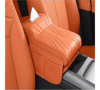 Housse Protection Renforcée Coussin D'accoudoir Central Voiture Pour Kia | Protège le coffre de rangement de la console Léger et facile à installer(Orange)