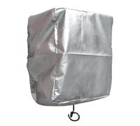 Housse Protection Station Recharge Véhicule Électrique, Tissu Oxford Argenté 32x20x40cm, Protection Murale Contre Poussière Pluie Soleil, Accessoire Extérieur Durable