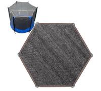 Housse Protection Trampoline, 6ft/8ft/10ft/12ft/14ft Tente Trampoline, Protection Solaire UV Trampolines Toile Dombrage pour 6/8 Poteaux, Tente Paresoleil Pliable Imperméable Accessoires Trampolines