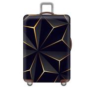 Housse Protection Valise,Elastique Housse De Valise,3D Cool Geometric Lines Cyberpunk PersonnalitéS Housse Valise Protection pour Valise Cabine 18 à 32 Pouces,Affaires,Voyage (Colour 1,XL(29-32inch))