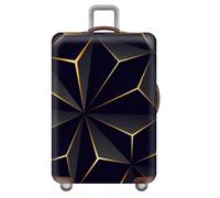 Housse Protection Valise,Elastique Housse De Valise,3D Cool Geometric Lines Cyberpunk PersonnalitéS Housse Valise Protection pour Valise Cabine 18 à 32 Pouces,Affaires,Voyage (Colour 1,S(18-21inch))
