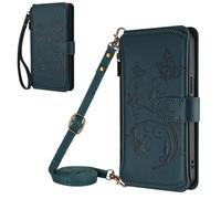 Housse protectrice gaufrée pour Cubot A10 Portefeuille à Fermeture éclair, Fentes pour Cartes à Puce, PU+TPU, Pochette à Fermeture de téléphone, étui éclair en Cuir