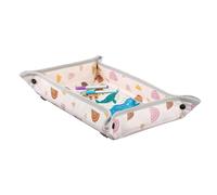 Housse protectrice pour tablette d'avion - Imperméable avec poche et motif dessin animé enfantin - Couvre-plateau de voyage pour enfant - Pour repas en voiture, voyages, jeux et activités d'éveil