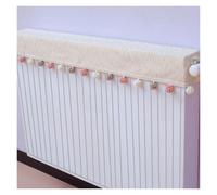 Housse radiateur domestique 24~95 pouces, tissu coton et lin, ouvertures latérales sangles cravate, housses radiateur lavables en Machine(Right opening style 2,160cm/63in)