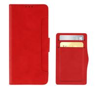 Etui Pour Realme 6i Clapet Portefeuille Fonction Support Rouge