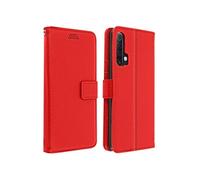Housse Realme X50 / X3 Superzoom Porte-carte Fonction Support Vidéo Rouge