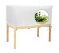 Housse rectangulaire pour pot de fleurs, utilisation sans effort, housse pour arbre à givre avec cordon de serrage | Chiffons anti-gel, filets de jardin, housses de pots de balcon pour lits