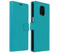 Etui pour Xiaomi Redmi Note 9S / 9 Pro / 9 Pro Max Porte-carte Support Vintage Bleu