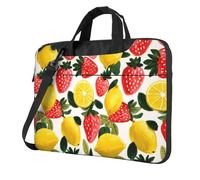 Housse rembourrée pour ordinateur portable 15,6" Motif fraise et citron