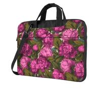 Housse rembourrée pour ordinateur portable 15,6" Motif pivoines roses