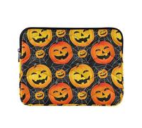 Housse rembourrée pour ordinateur portable - Housse universelle pour ordinateur de voyage pour femme - Housse d'ordinateur de voyage pour ordinateur de 13 pouces - Orange Jack Lanterne Citrouilles