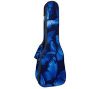 Housse rembourrée pour ukulélé de 1,0 cm d'épaisseur, motif tête de mort aquarelle et fleurs roses papillon housse imperméable avec rangement, Multicolore 09, 25.9x9x3.1in/66x23x8cm, Organiseur de sac